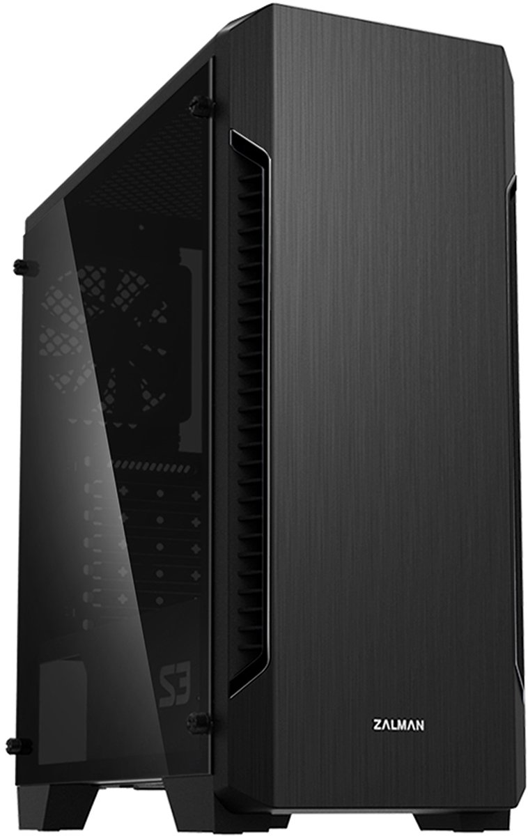 Zalman S3 TG computerbehuizing Midi Tower Zwart