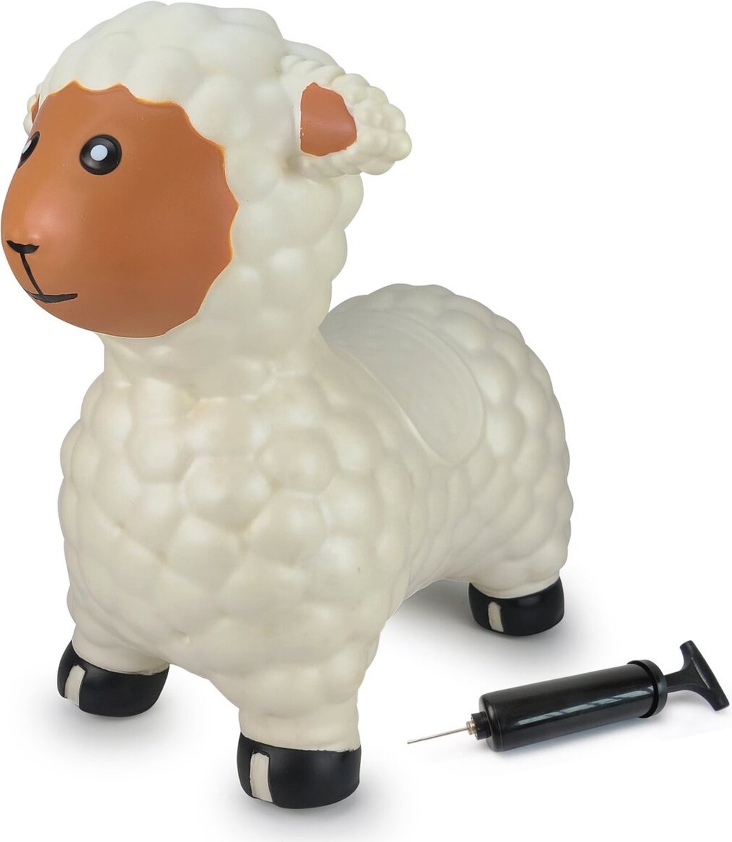 Jamara Skippybal - 460590 Skippydier Schaap Wit Junior met Pomp — afbeelding 4