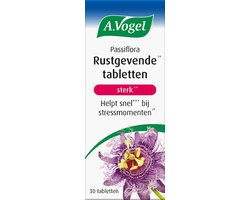 A.Vogel Passiflora Rustgevende sterk tabletten - Helpt lichaam en geest snel tot rust te komen - 30 st