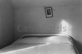 Eva Rubinstein - Guestroom Bed, Minnesota - Vintage dubbele kaarten - Zwart-wit - Set van 10 kaarten met eco-katoen enveloppen