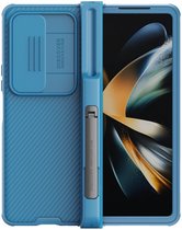 Nillkin CamShield Hoesje voor de Samsung Galaxy Z Fold 4 - Back Cover met Camera Slider Pen Edition Blauw