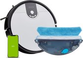 Bol.com Medion S20 SW Robotstofzuiger met Dweilfunctie - Inclusief Leegstation - Laser Navigatie - Perfect voor Huisdieren - Spr... aanbieding