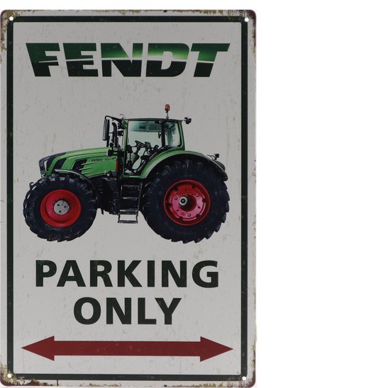 Metalen Bord - John Deere Tractor - American Base