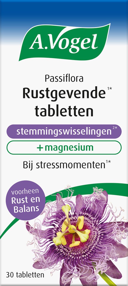 Goedkoopste A.Vogel Passiflora stemmingswisselingen tabletten - Bij stressmomenten en stemmingswisselingen - 30 st