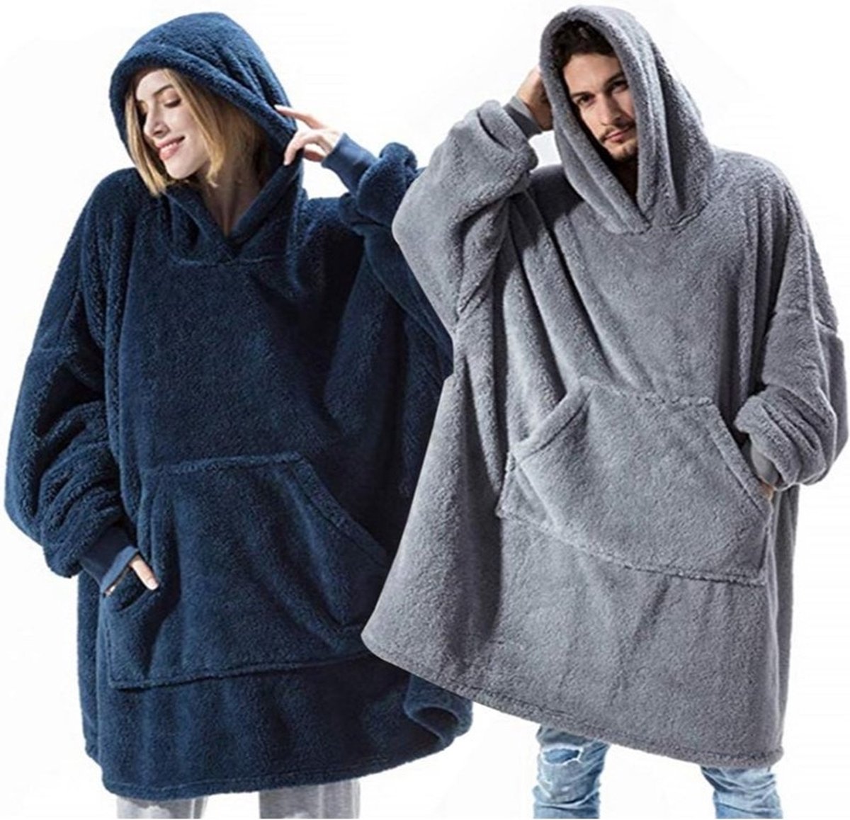Plaid à capuche chaud – Polaire doux avec poche pratique