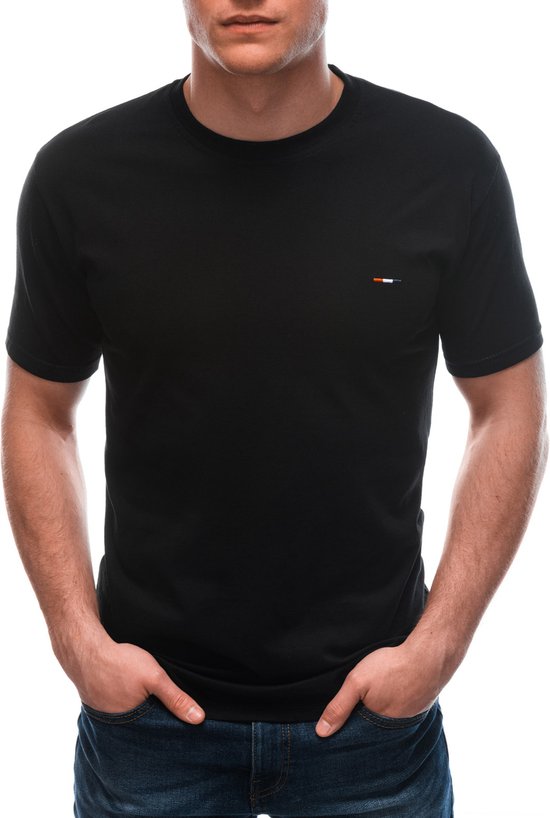Effen heren tshirt S1658 zwart