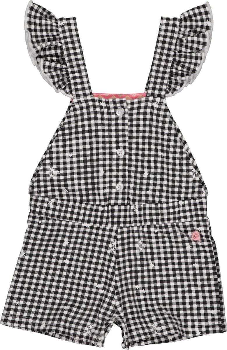 Quapi meisjes salopette Noelle aop black check