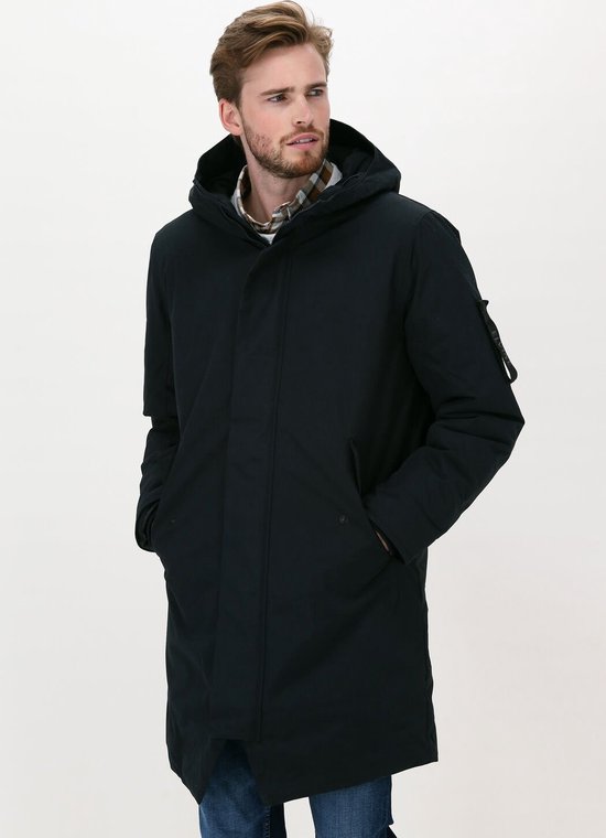 WenVen Heren Gedikte Fleece Parka Jas Met Verwijderbare Capuchon Militair Groen XX-Large