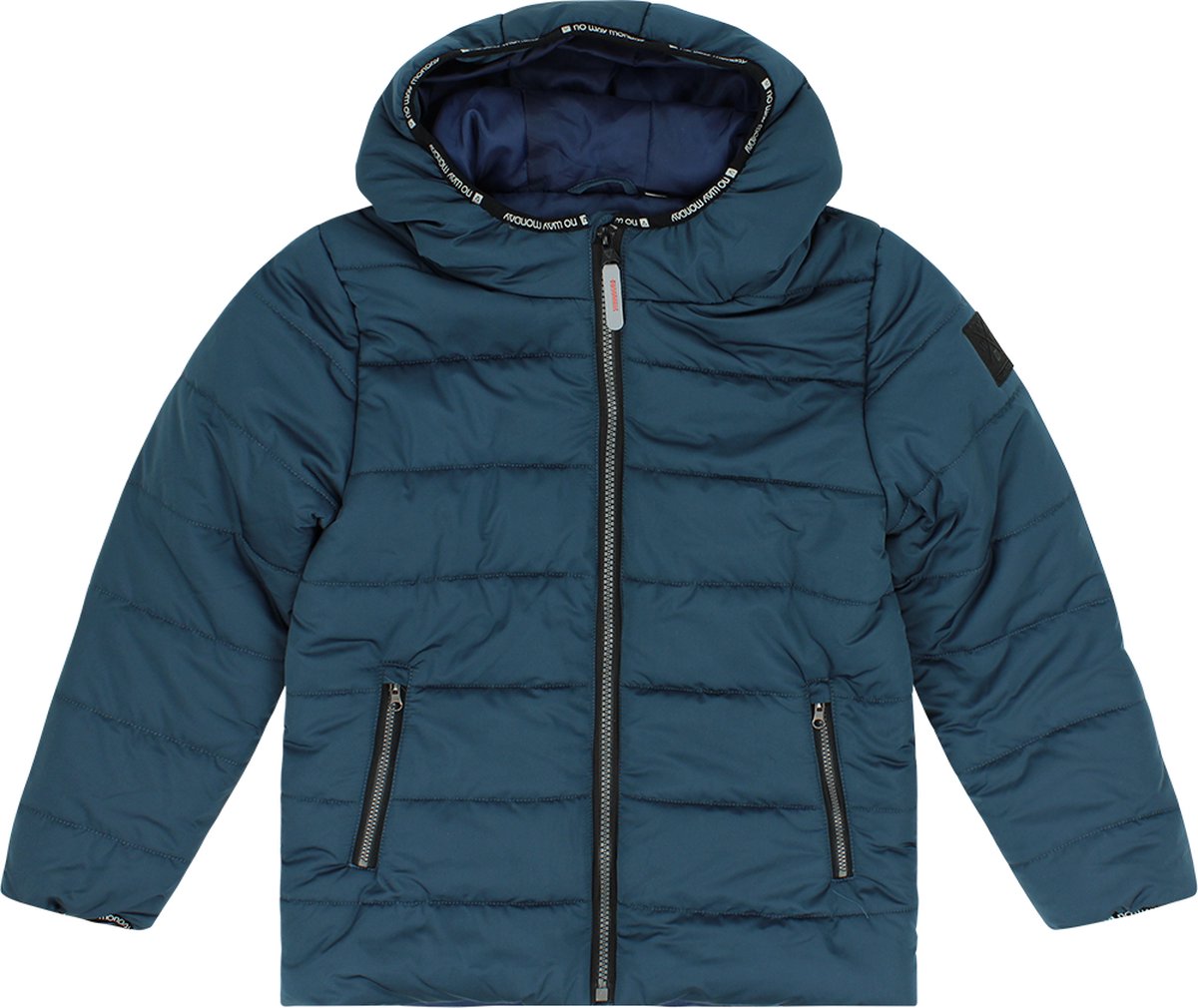 No Way Monday jongens winterjas Navy - Maat 140