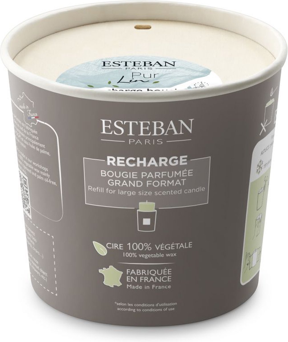 Esteban Classic Pur Lin Navulling geurkaars 450gr