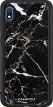 Casimoda® hoesje - Geschikt voor Samsung Galaxy A10 - Marmer Zwart - Zwart TPU Backcover - Marmer - Zwart