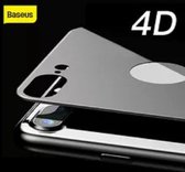 Baseus Back Tempered Glass Film For iPhone  8 Plus Ultra Thin Full Screen Protector Tempered Glass For iPhone 7 8 Plus Back Film- Silver Color