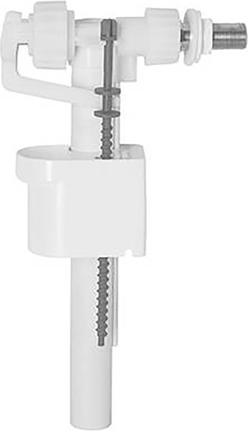 Wit Siamp Universele geruisloze compacte vlotterkraan met 3/8 aansluiting.