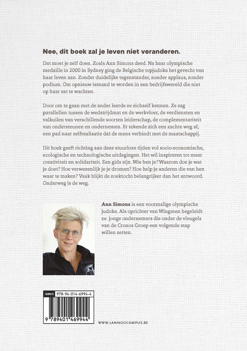 De zachte weg - back cover