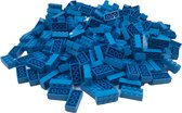 100 Bouwstenen 2x4 | Hemelsblauw | Compatibel met Lego Classic | Keuze uit vele kleuren | SmallBricks