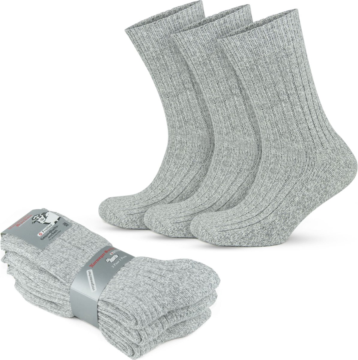 GoWith Noorse Thermosokken-3 paar-Wintersokken-Maat 39-42