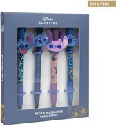 Disney Stitch Cadeauverpakking - 4 Pennen