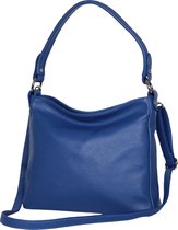 AmbraModa GLX35 - sac à main italien sac à bandoulière sac à bandoulière en cuir véritable bleu