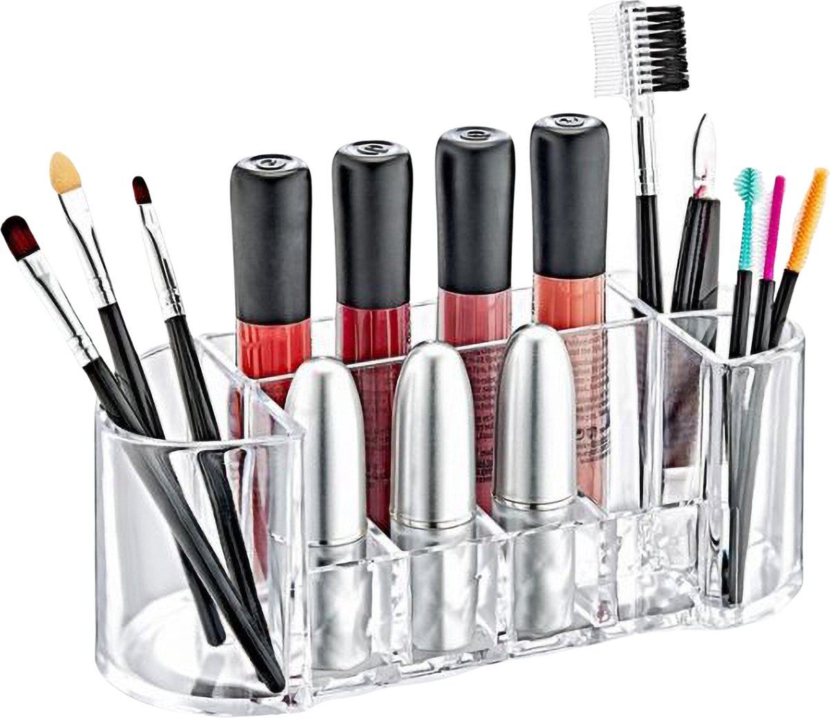 Box Up Make-Up Organizer Diamond Oval - Cosmetica Opberger - Transparant