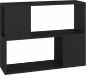 vidaXL - Tv-meubel - 80x24x63 - cm - bewerkt - hout - zwart