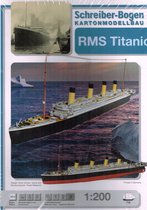 bouwplaat/modelbouw in karton RMS Titanic, 1/200, vol romp model