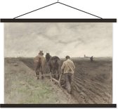 Labourer fermier - Peinture d'Anton Mauve affiche textielposter 60x45 cm