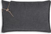 Coussin Knit Factory Imre - Anthracite - 60x40 cm
