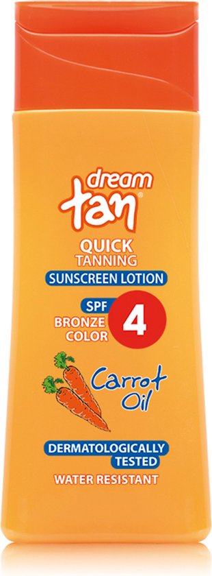 Pharmaid Dream Tan Sunscreen Lotion Carrot Quick Tanning SPF 4′ 200ml | Zonnebrand