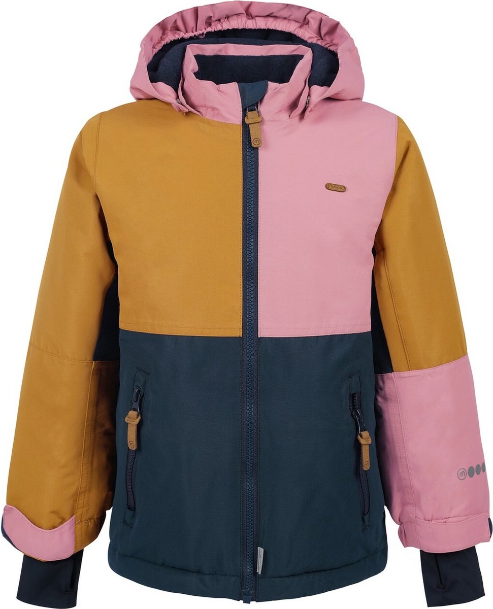 Minymo - Ski-jas voor kinderen - Verwijderbare capuchon - Colorblock - Lila - maat 134cm
