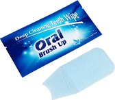 Oral Brush Up - Vingerpoetsdoekje - 50 stuks - handig voor onderweg of voor gebruik tijdens tanden bleken