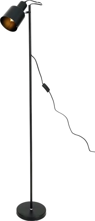 EGLO vloerlamp Wrington - zwart | Leen Bakker