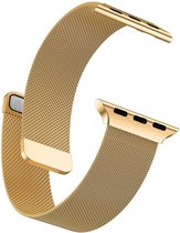 Bracelet milanais adapté au bracelet Apple Watch 44 mm / 45 mm / 42 mm série 1 / 2 / 3 / 4 / 5 / 6 / 7 / SE) - Bracelets Design italien avec Bracelets magnétique - Or