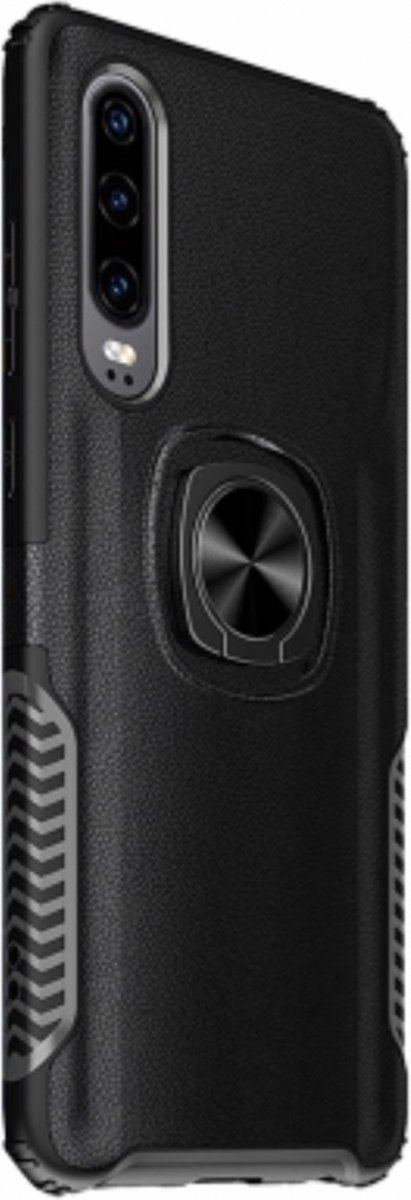 Backcover geschikt voor Hauwei P30 - Zwart - Shockproof Armor