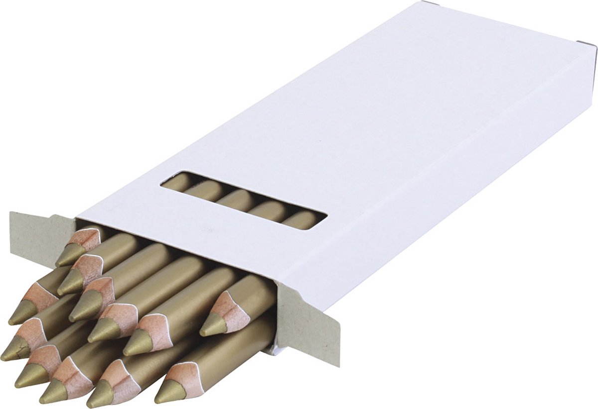 Edu Jumbo kleurpotlood, goud, dikte 10 mm, vulling 6,25 mm, 12 stuk/ 1 doos