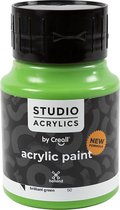 Acrylverf - Groen Briljant Green (#50) - Semi Dekkend - Creall Studio - 500ml - 1 fles