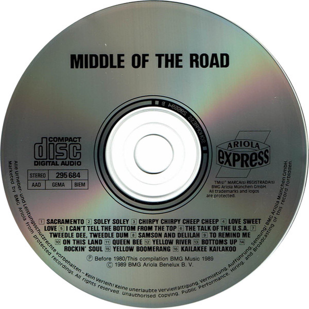 sacramento middle of the road