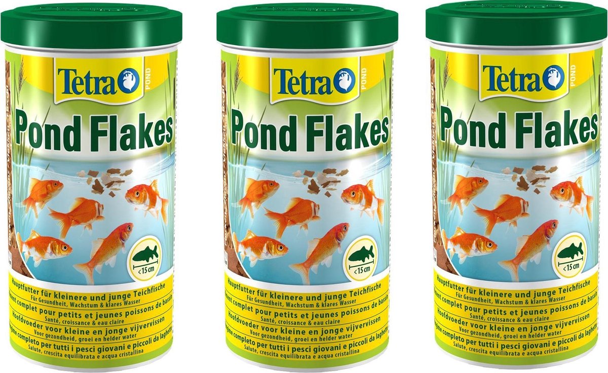 Tetra - Pond Vlokken 1L - 3 stuks - Voordeelverpakking
