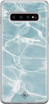 Casimoda® hoesje - Geschikt voor Samsung S10 Plus - Oceaan - Backcover - Siliconen/TPU - Blauw