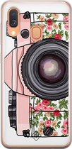 Casimoda® hoesje - Geschikt voor Samsung A40 - Hippie Camera - Backcover - Siliconen/TPU - Roze