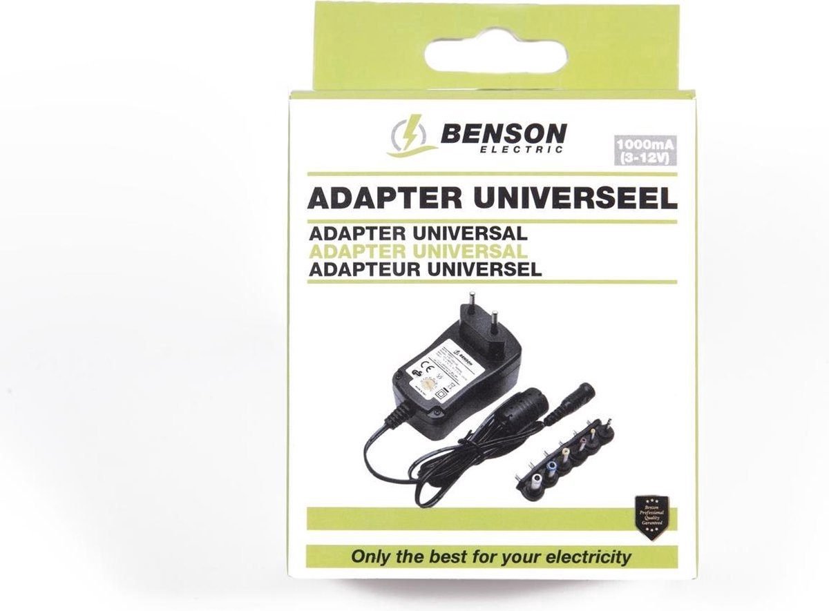 Benson Universele Acdc Adapter 2000ma 3 12 Volt 