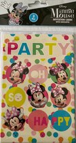Minnie Mouse uitnodigingen - Disney - Minnie mouse verjaardag - Minnie mouse kinderfeestje - Uitnodigingen - Uitnodiging Minnie Mouse - Disney verjaardag - Kinderfeestje - Partijtje