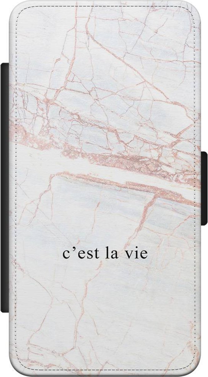 Samsung S5 (Plus)/ Neo bookcase leer hoesje - C'est la vie - Wallet Bookcase - Casimoda