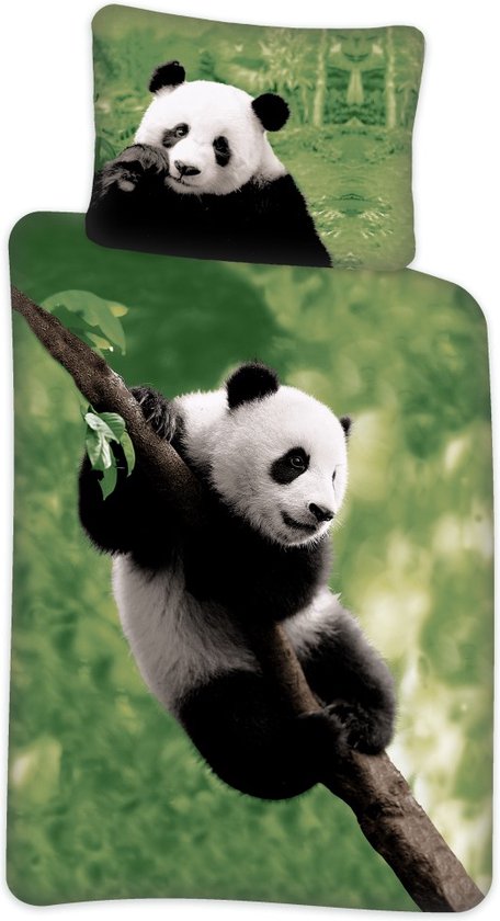 Caradou Miss Panda Kinderbeddengoedset, 3-delig, zonder dekbed, 90 x 190 cm, katoen, oranje Caradou Miss Panda Kinderbeddengoedset, 3-delig, zonder dekbed, 90 x 190 cm, katoen, oranje