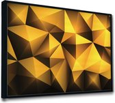 Akoestische panelen - Geluidsisolatie - Akoestische wandpanelen - Akoestisch schilderij AcousticPro® - paneel met abstract patroon - Design 130 - Basic - 130x90 - zwart- Wanddecoratie - woonkamer - geluidsdemper - studio schuim