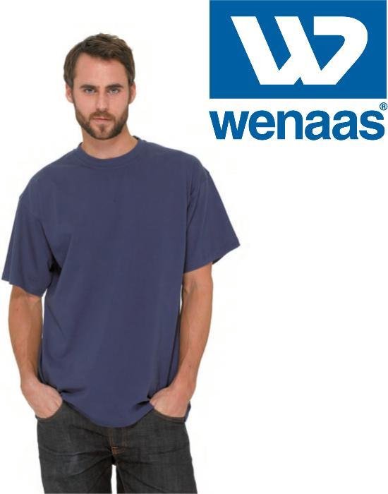 Wenaas- dubbelpak T-shirt heren basic - 100% gekamde katoen 180 gr/m2 -  (GOLDEN) 35010... | bol