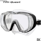 TUSA Snorkelmasker Duikbril Freedom Tri-Quest M3001 - zwart