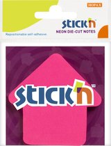 Stick'n Sticky pijl notes - 70x70mm - 50 vel - magenta - memoblaadjes met vorm