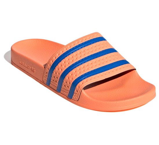adidas Slippers - Maat 43 - Unisex - oranje/ blauw | bol