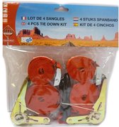 Set van 4 riemen - 2,5 en 5 m