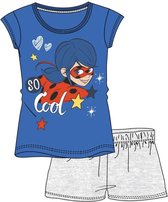 Miraculous ladybug - Pyjama - blauw - grijs - maat 116 / 6 jaar